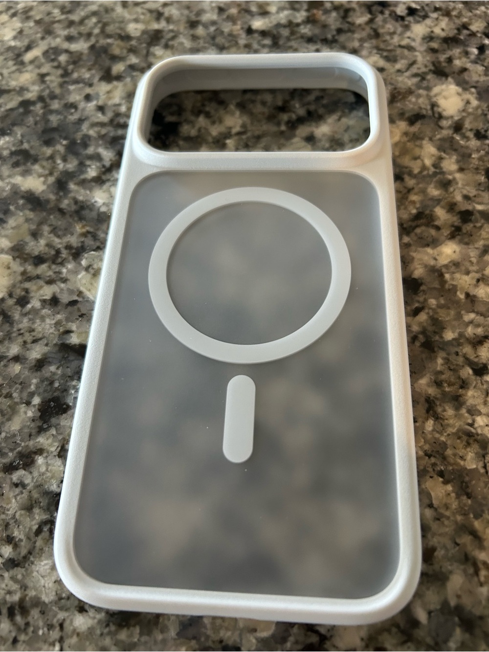 White MagSafe-Compatible Clear iPhone 17 Pro Max Case